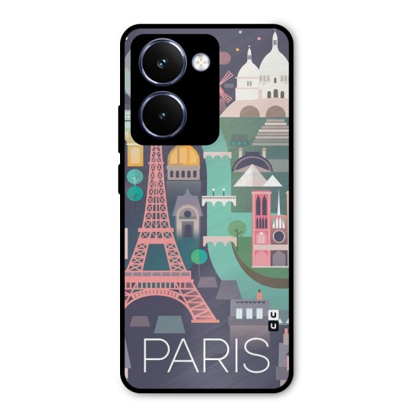 Pink Cute Tower Metal Back Case for Realme P3 Ultra