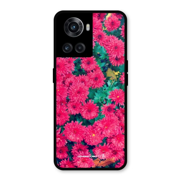 Pink Flowers Metal Back Case for OnePlus 10R