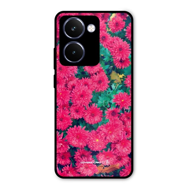 Pink Flowers Metal Back Case for Realme P3 Ultra