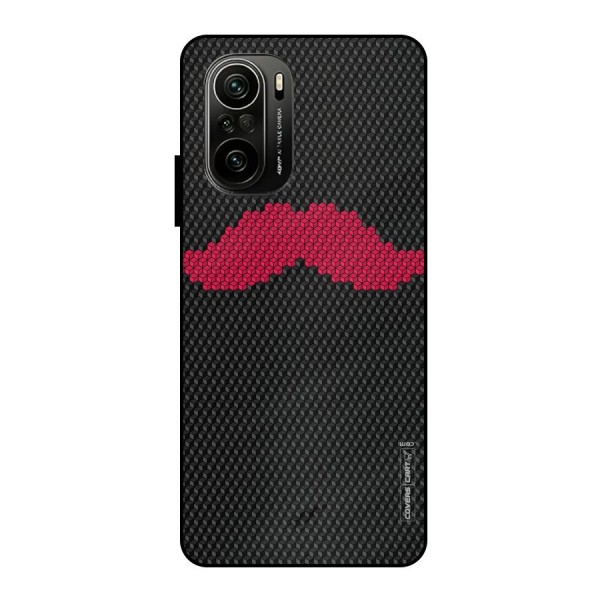 Pink Moustache Metal Back Case for Mi 11X Pro