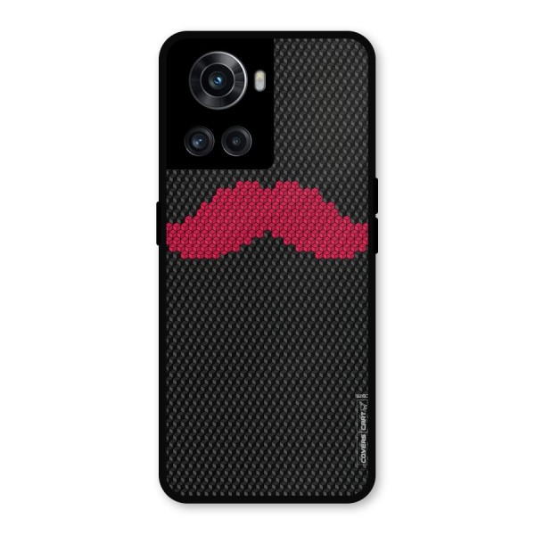 Pink Moustache Metal Back Case for OnePlus 10R