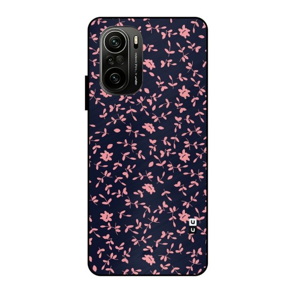 Pink Plant Design Metal Back Case for Mi 11X Pro