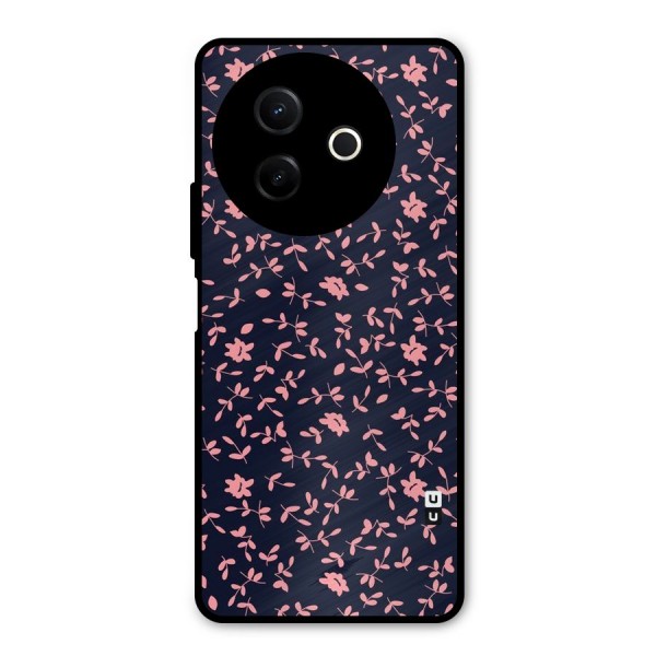 Pink Plant Design Metal Back Case for Vivo Y39