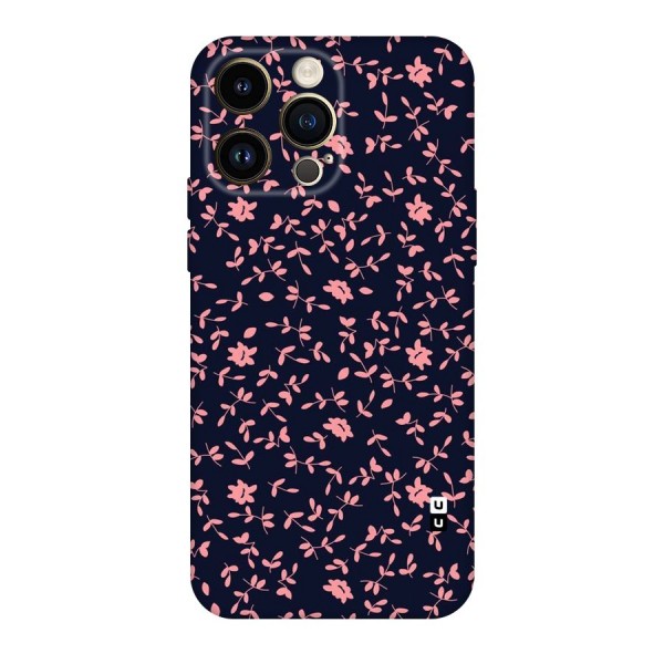 Pink Plant Design Original Polycarbonate Back Case for iPhone 14 Pro Max