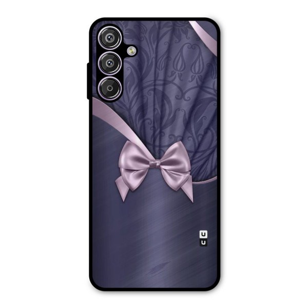 Pink Ribbon Metal Back Case for Galaxy F15