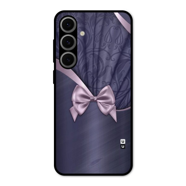 Pink Ribbon Metal Back Case for Galaxy S24 FE