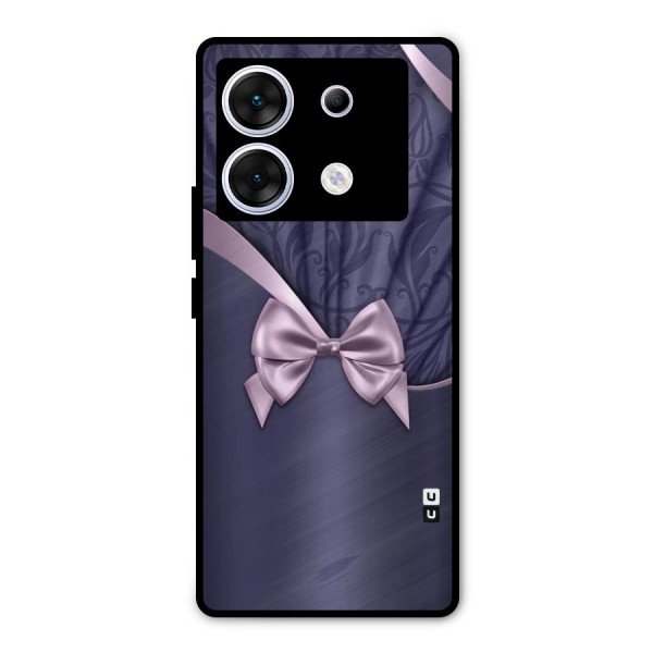 Pink Ribbon Metal Back Case for Infinix Zero 30 5G