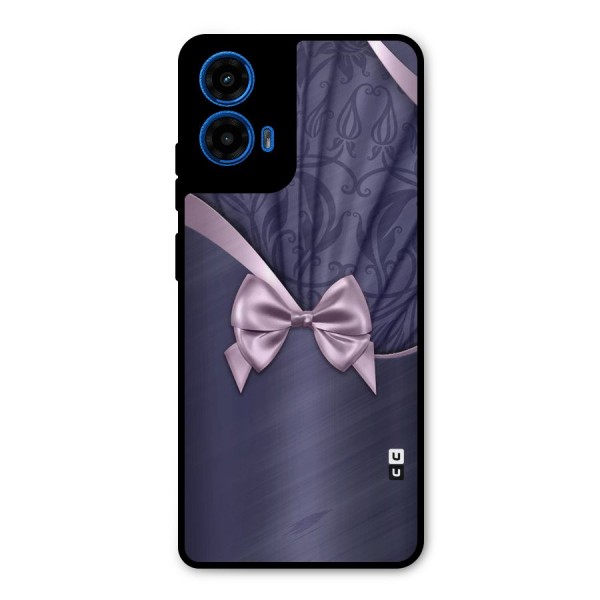 Pink Ribbon Metal Back Case for Moto G45