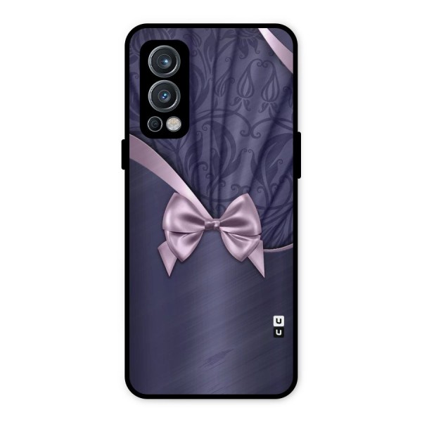 Pink Ribbon Metal Back Case for OnePlus Nord 2 5G