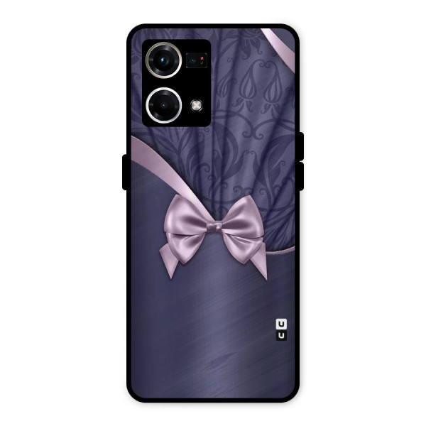 Pink Ribbon Metal Back Case for Oppo F21 Pro 4G