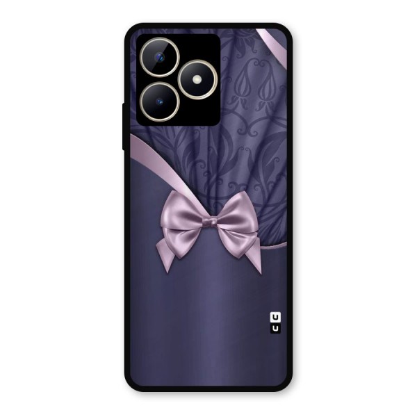 Pink Ribbon Metal Back Case for Realme C53