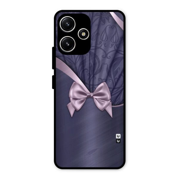 Pink Ribbon Metal Back Case for Redmi 12 5G
