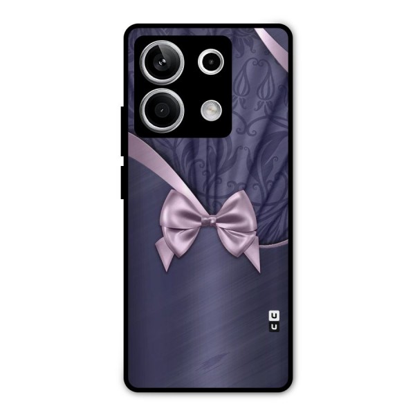 Pink Ribbon Metal Back Case for Redmi Note 13 5G
