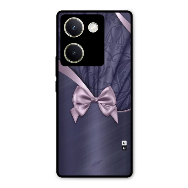 Pink Ribbon Metal Back Case for Vivo Y200 Pro