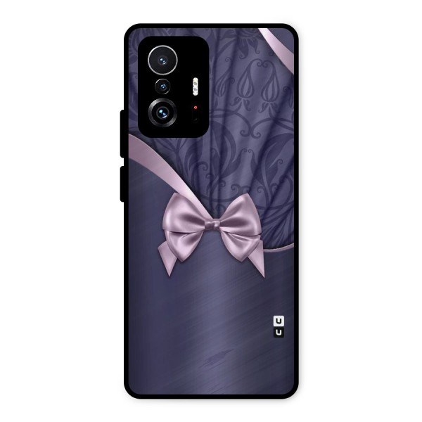 Pink Ribbon Metal Back Case for Xiaomi 11T Pro