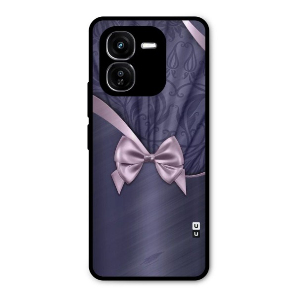 Pink Ribbon Metal Back Case for iQOO Z9x