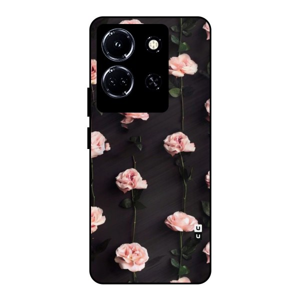 Pink Roses Metal Back Case for Infinix Note 30 5G