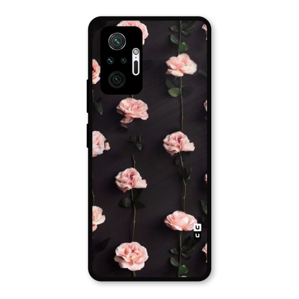 Pink Roses Metal Back Case for Redmi Note 10 Pro Max