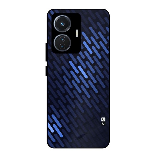 Pipe Shades Pattern Printed Metal Back Case for iQOO Z6 44W