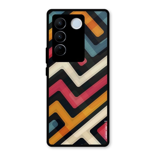 Pipelines Metal Back Case for Vivo V27 Pro