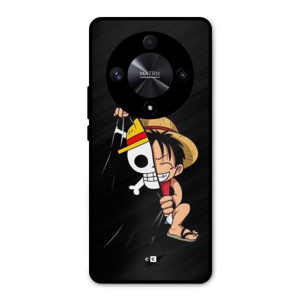 Pirate Luffy Metal Back Case for Honor X9b