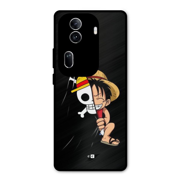 Pirate Luffy Metal Back Case for Oppo Reno11 Pro 5G