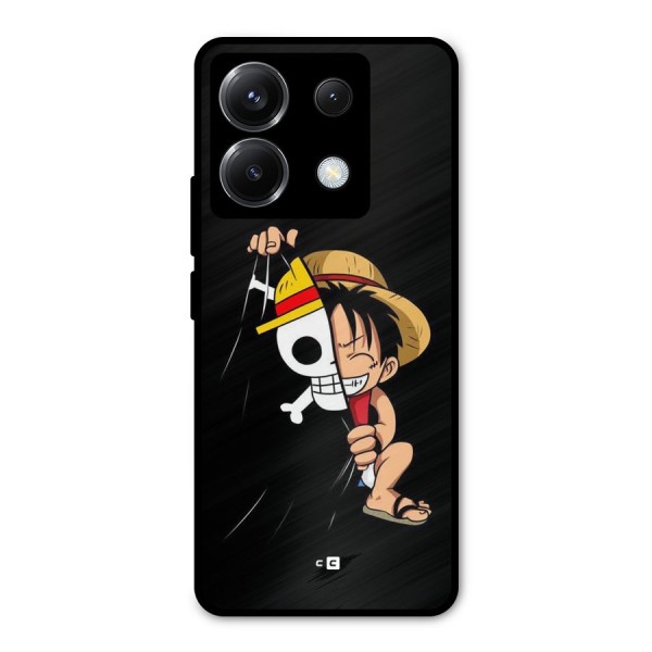 Pirate Luffy Metal Back Case for Poco X6