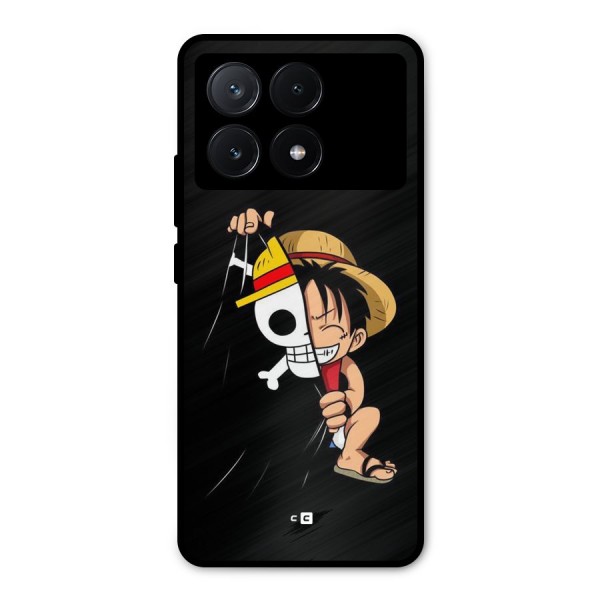 Pirate Luffy Metal Back Case for Poco X6 Pro