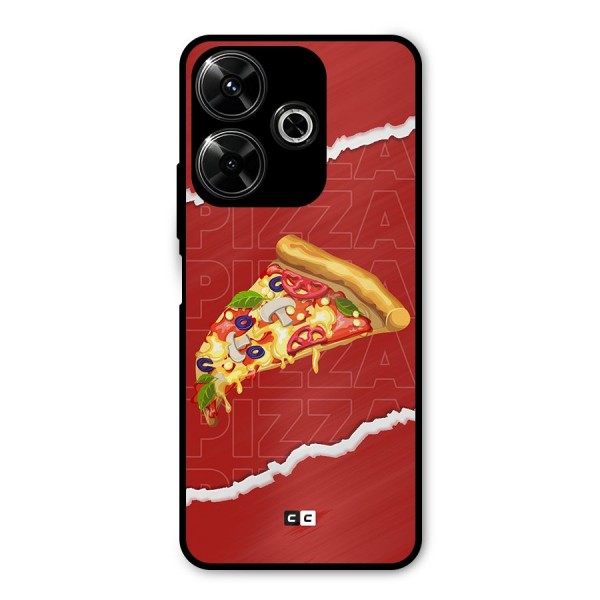 Pizza Lover Metal Back Case for Poco M6 Plus