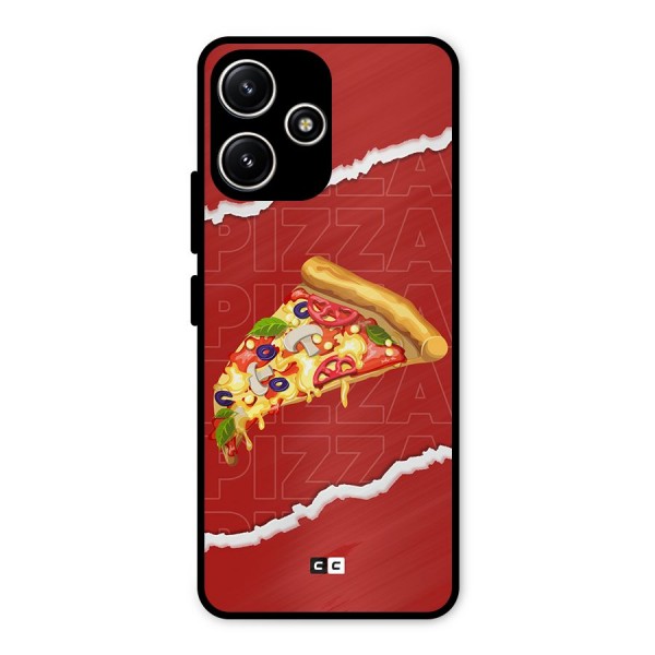 Pizza Lover Metal Back Case for Redmi 12 5G