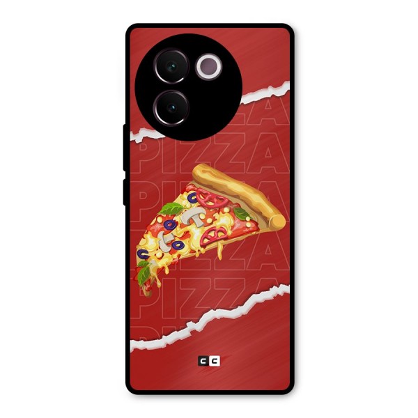 Pizza Lover Metal Back Case for Vivo V30e