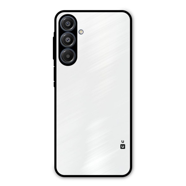 Plain White Metal Back Case for Galaxy A16 5G