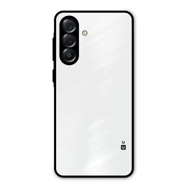 Plain White Metal Back Case for Galaxy A36