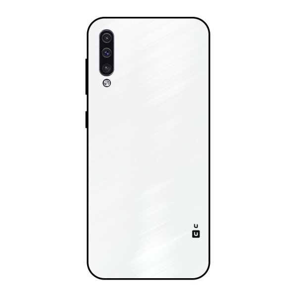 Plain White Metal Back Case for Galaxy A50s