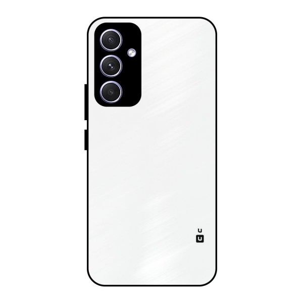 Plain White Metal Back Case for Galaxy A54