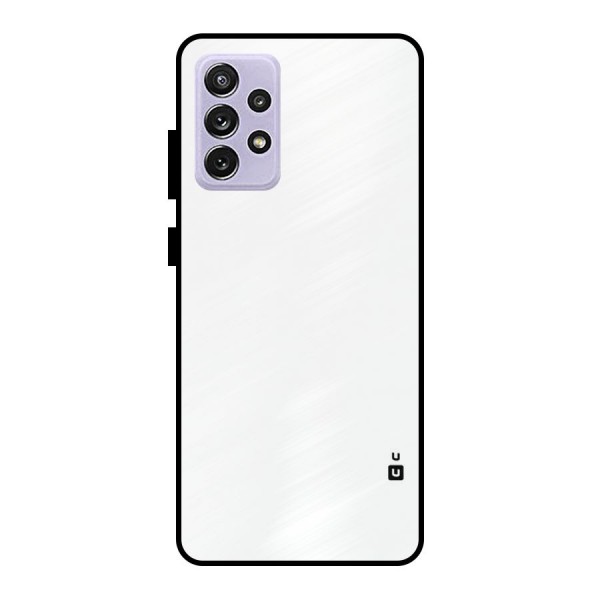 Plain White Metal Back Case for Galaxy A72
