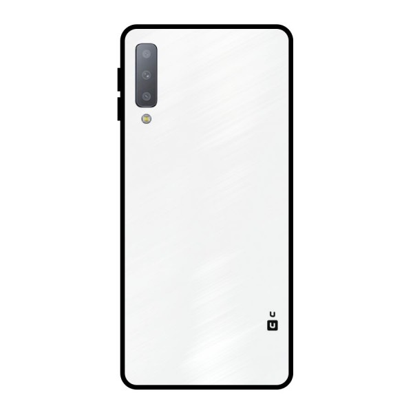 Plain White Metal Back Case for Galaxy A7 (2018)