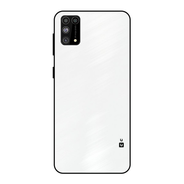 Plain White Metal Back Case for Galaxy F41