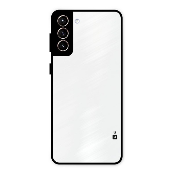 Plain White Metal Back Case for Galaxy S21 Plus