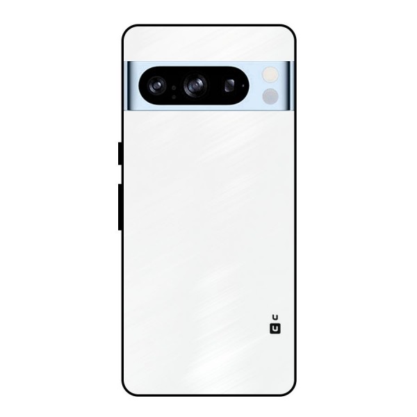 Plain White Metal Back Case for Google Pixel 8 Pro