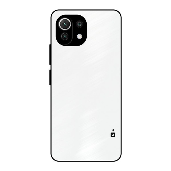 Plain White Metal Back Case for Mi 11 Lite NE 5G