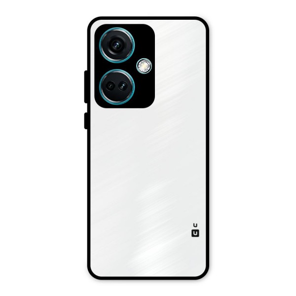 Plain White Metal Back Case for OnePlus Nord CE 3 5G
