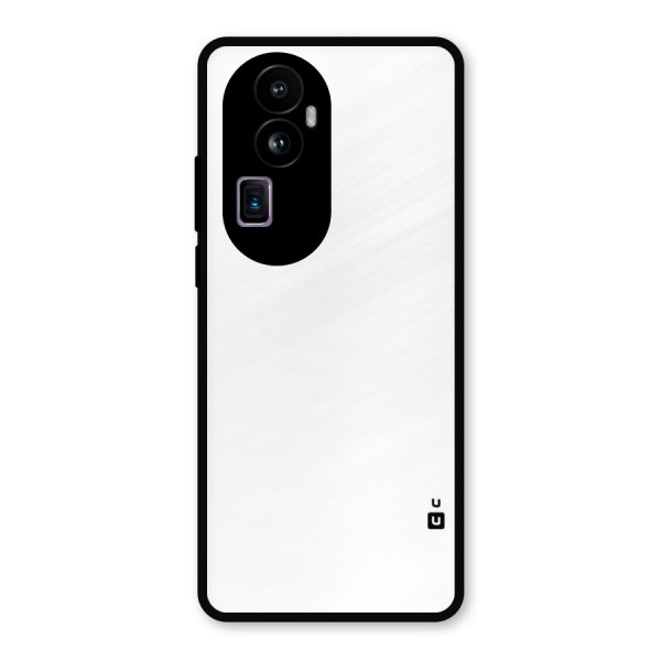 Plain White Metal Back Case for Oppo Reno10 Pro Plus
