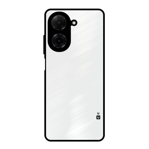 Plain White Metal Back Case for Poco C71