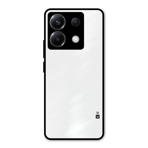 Plain White Metal Back Case for Poco X6