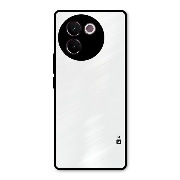 Plain White Metal Back Case for Vivo V30e