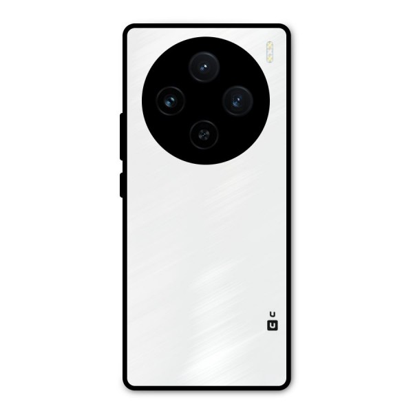 Plain White Metal Back Case for Vivo X100