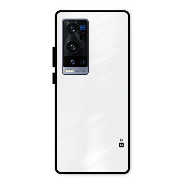 Plain White Metal Back Case for Vivo X60 Pro Plus