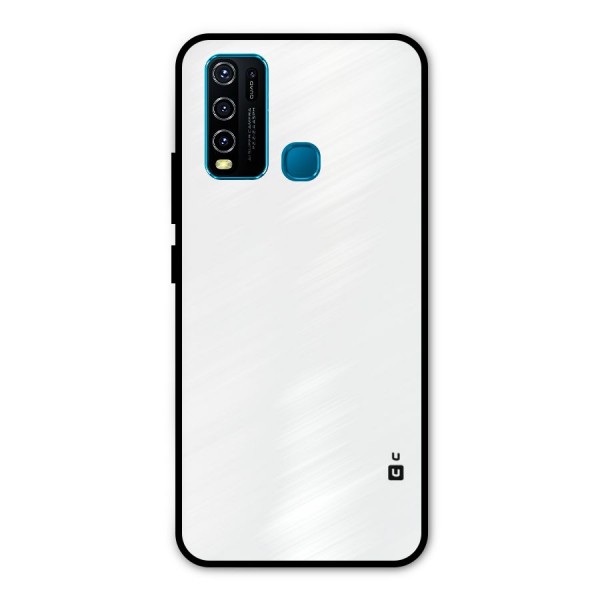 Plain White Metal Back Case for Vivo Y50