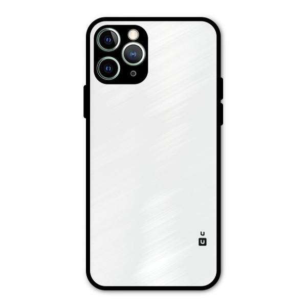Plain White Metal Back Case for iPhone 11 Pro Max